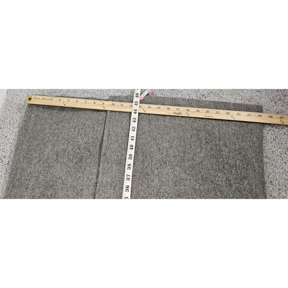 VTG Projections Long Wool Coat Gray Double Breasted Overcoat USA Union Women M/L - Picture 14 of 15